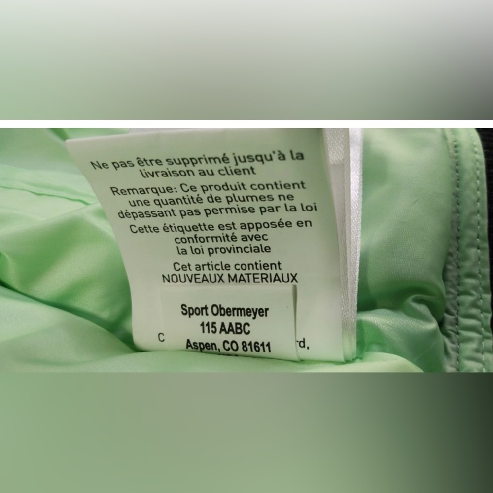 Obermeyer | Woman | Paige Down Jacket Neo Mint Sz Small | Like New - Picture 11 of 16